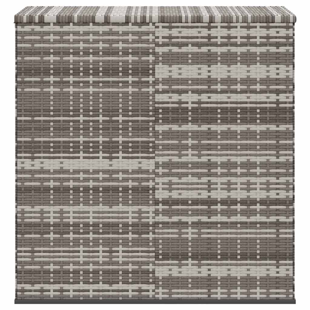 Garten-Kissenbox PE Rattan 100x49x103,5 cm Grau