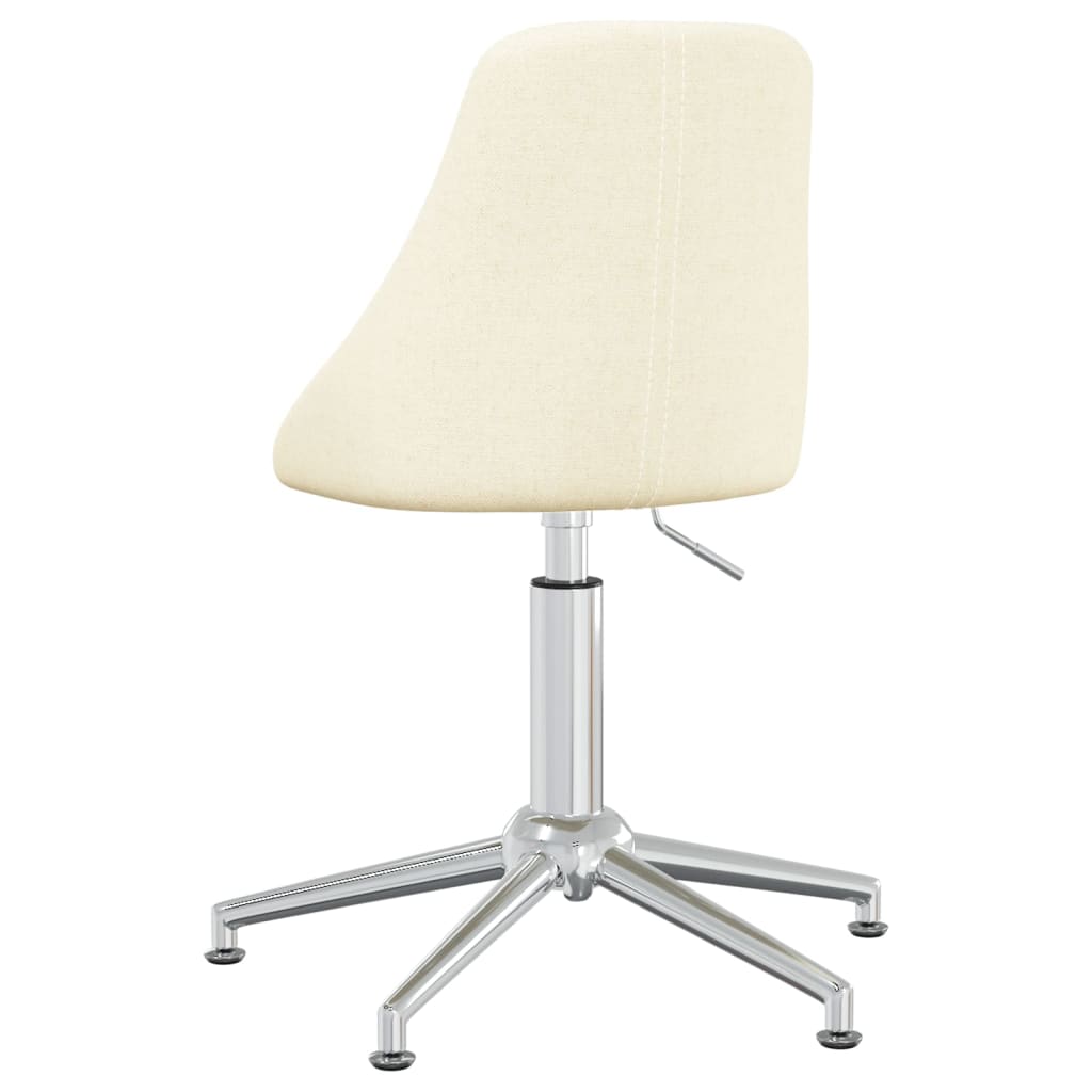 Bürostuhl Drehbar Creme Stoff