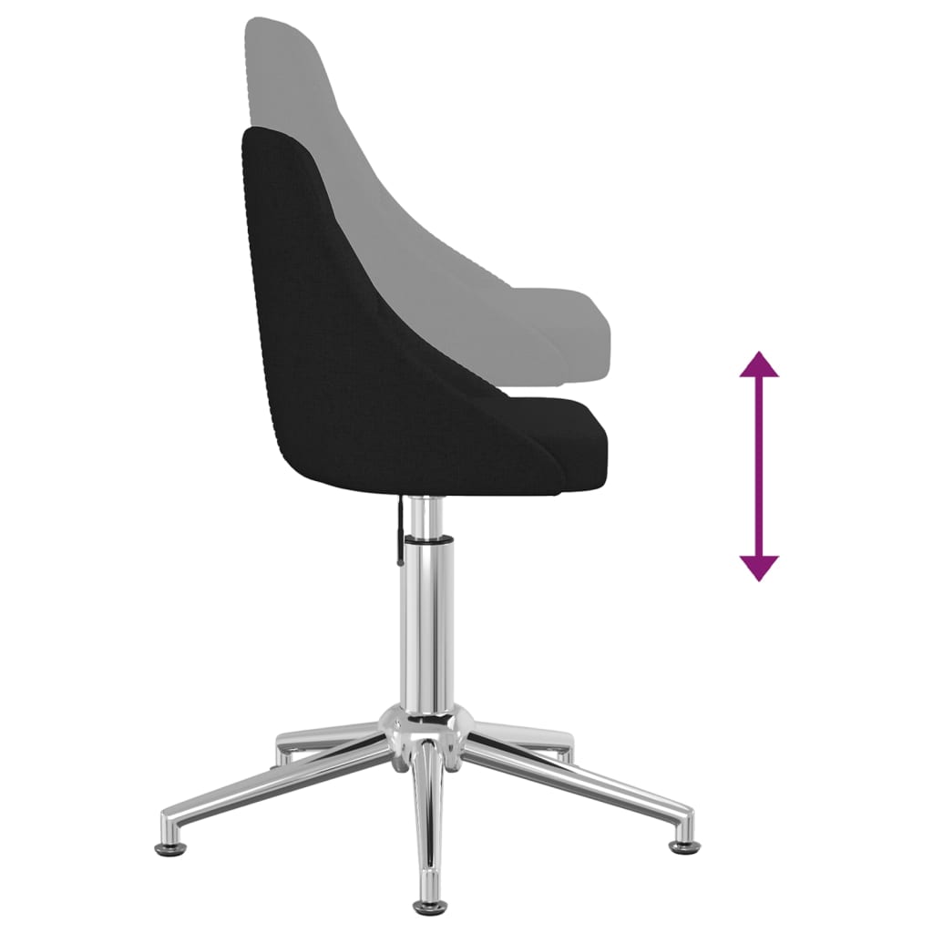 Bürostuhl Drehbar Schwarz Stoff