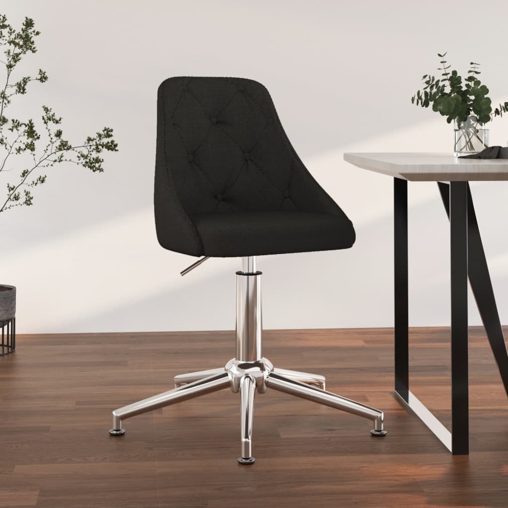 Bürostuhl Drehbar Schwarz Stoff