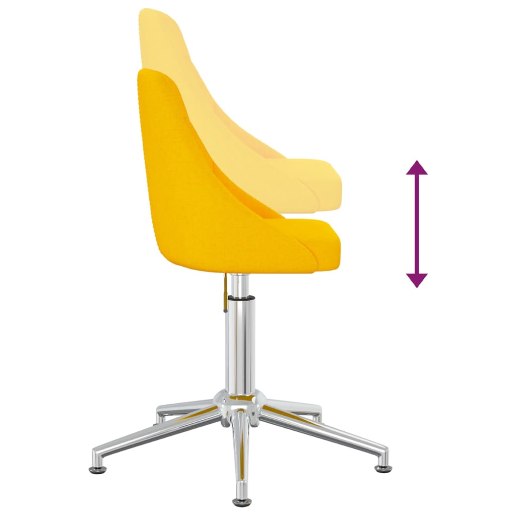Bürostuhl Drehbar Senfgelb Stoff