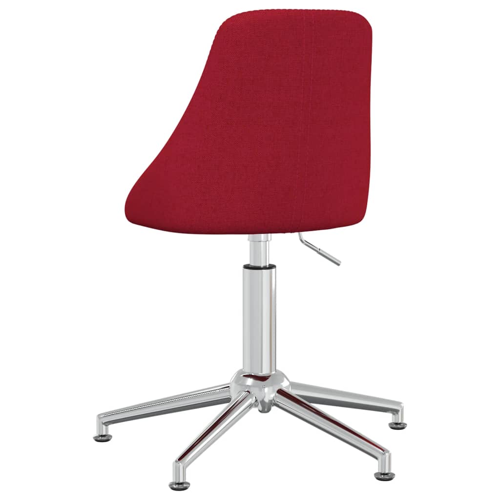 Bürostuhl Drehbar Weinrot Stoff