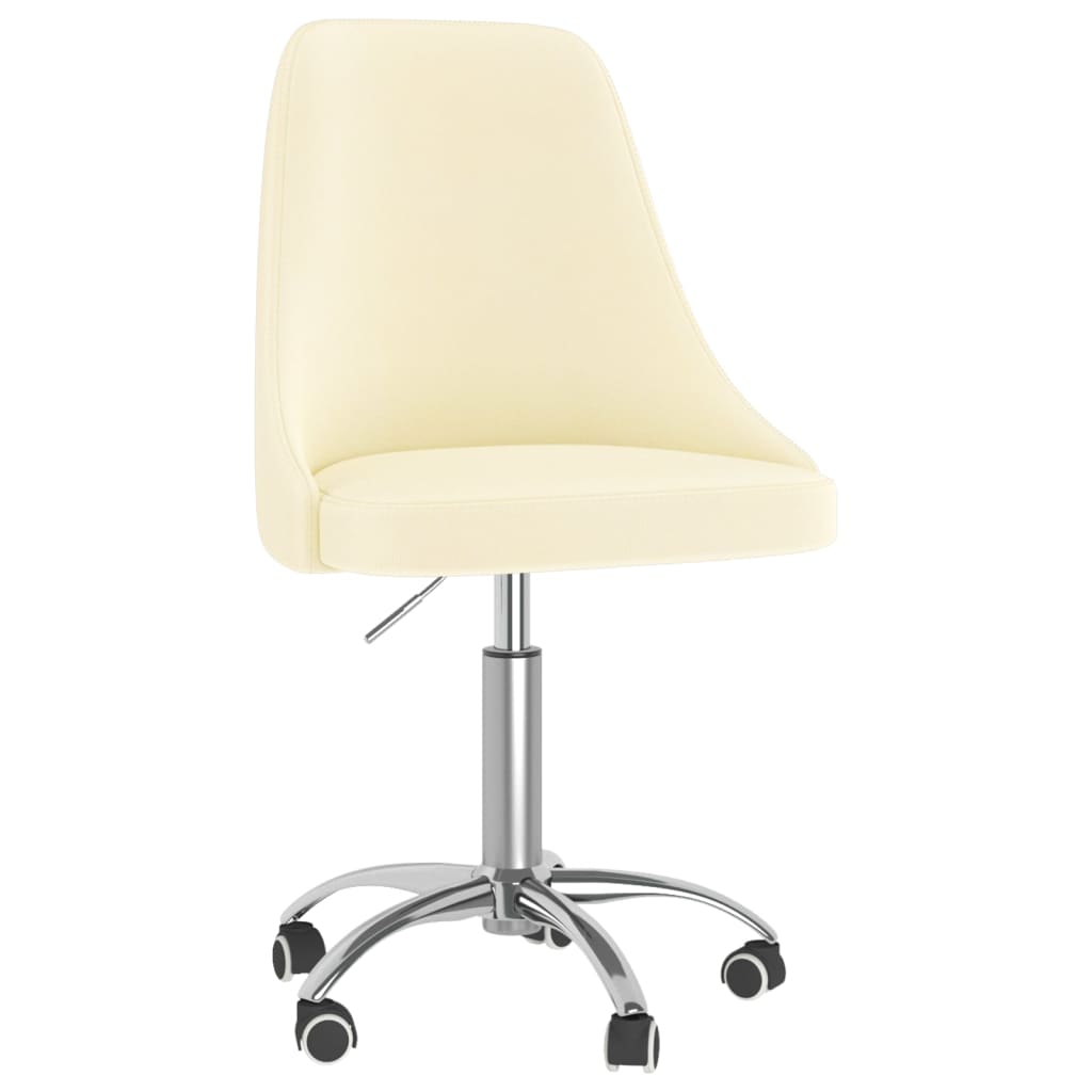 Bürostuhl Drehbar Creme Stoff