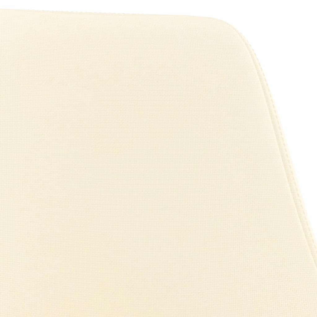 Bürostuhl Drehbar Creme Stoff