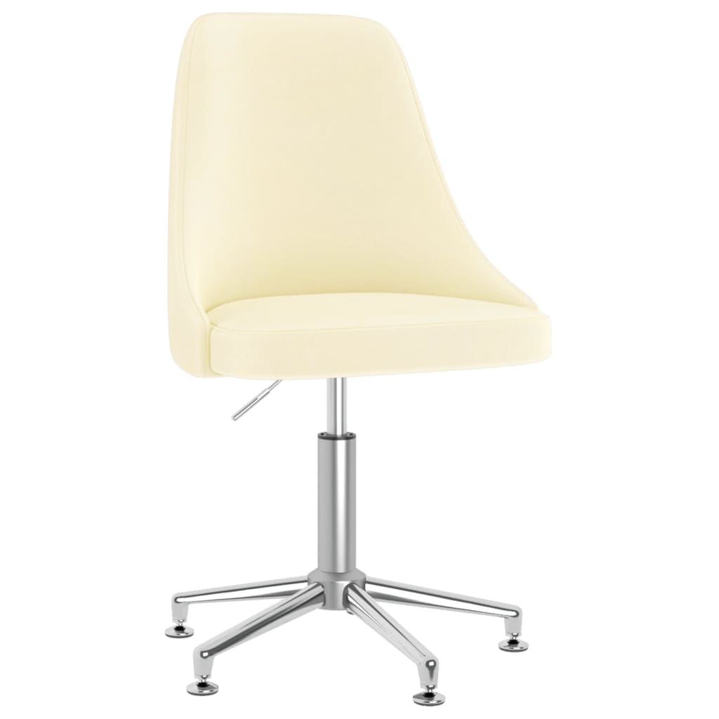 Bürostuhl Drehbar Creme Stoff
