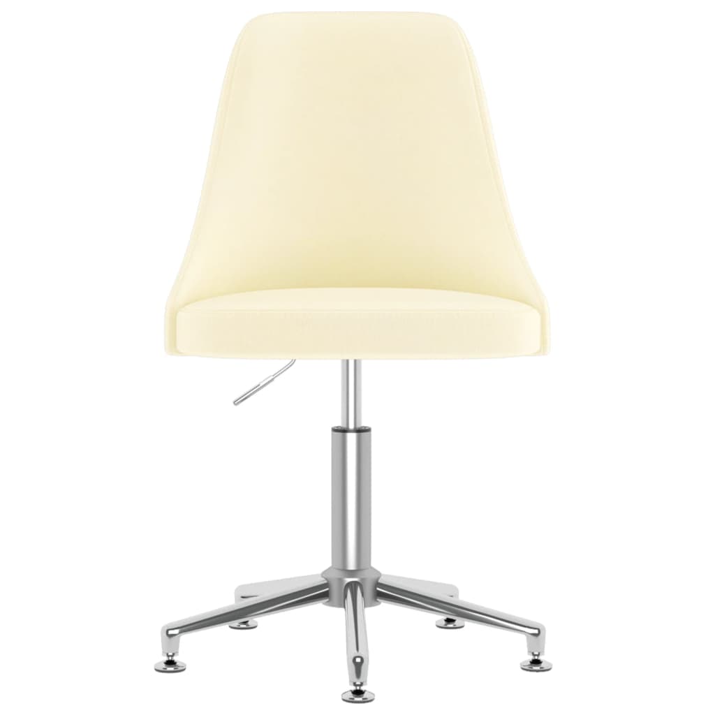 Bürostuhl Drehbar Creme Stoff