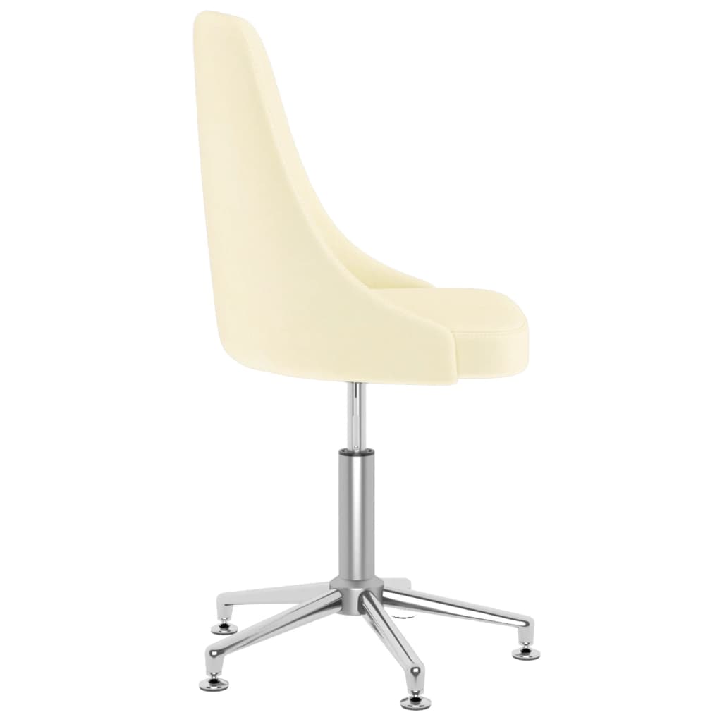 Bürostuhl Drehbar Creme Stoff