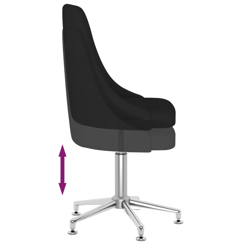 Bürostuhl Drehbar Schwarz Stoff