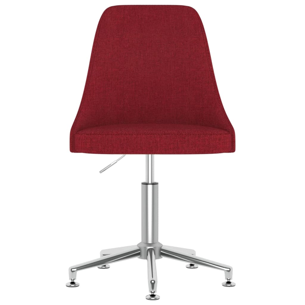 Bürostuhl Drehbar Weinrot Stoff