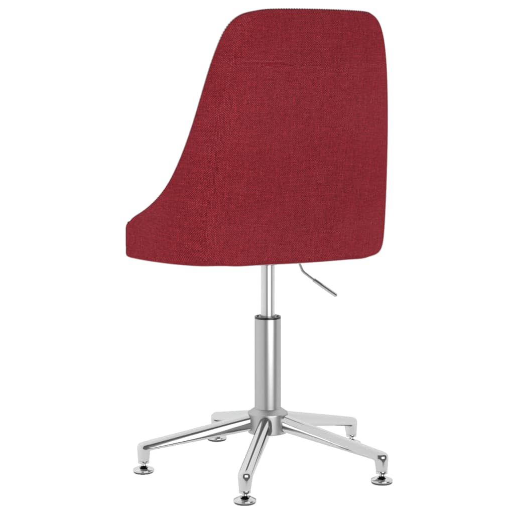 Bürostuhl Drehbar Weinrot Stoff