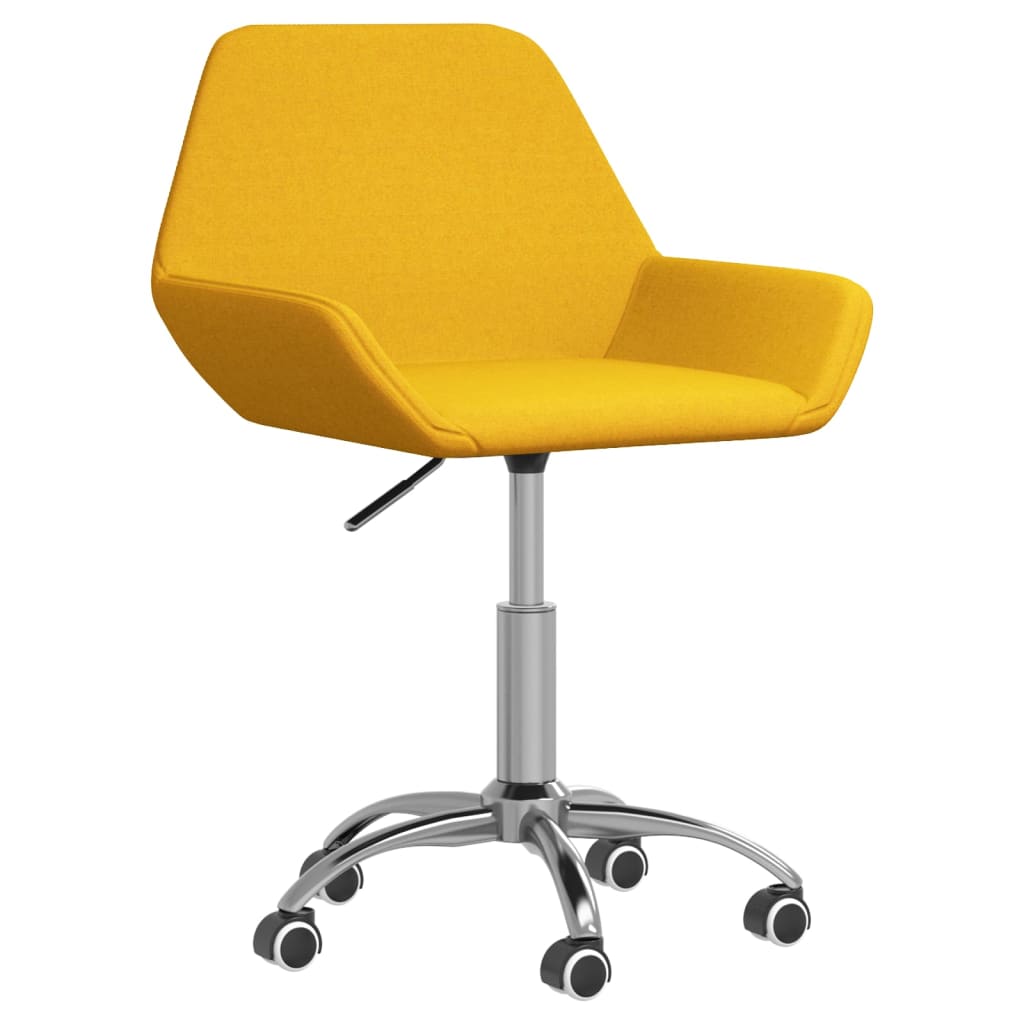 Bürostuhl Drehbar Senfgelb Stoff