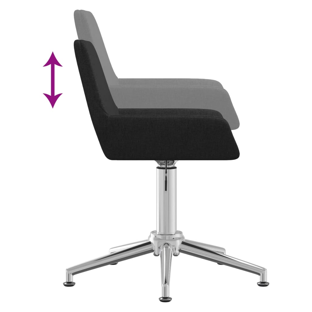 Bürostuhl Drehbar Schwarz Stoff