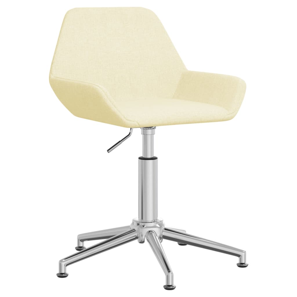 Bürostuhl Drehbar Creme Stoff