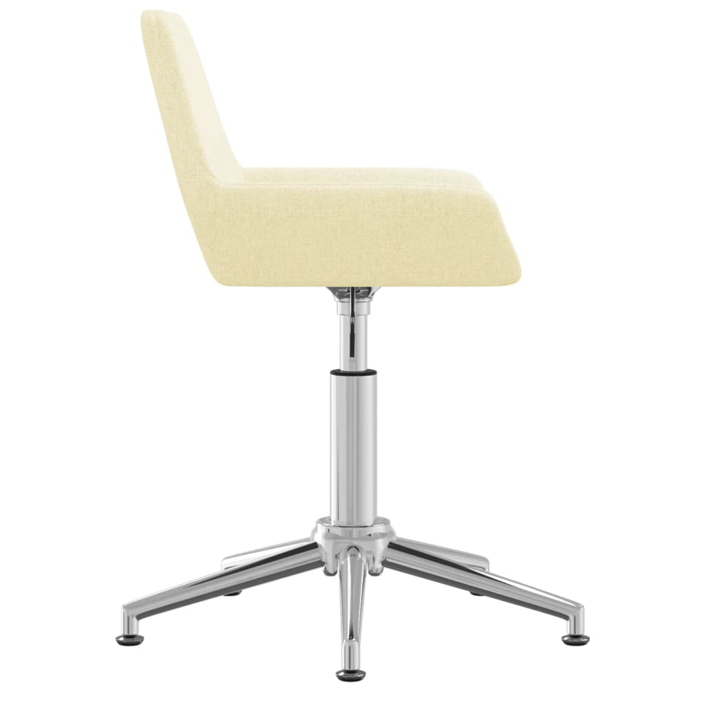 Bürostuhl Drehbar Creme Stoff