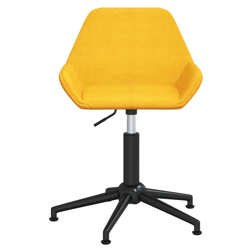 Bürostuhl Drehbar Senfgelb Samt
