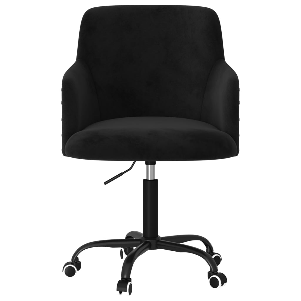 Bürostuhl Drehbar Schwarz Samt