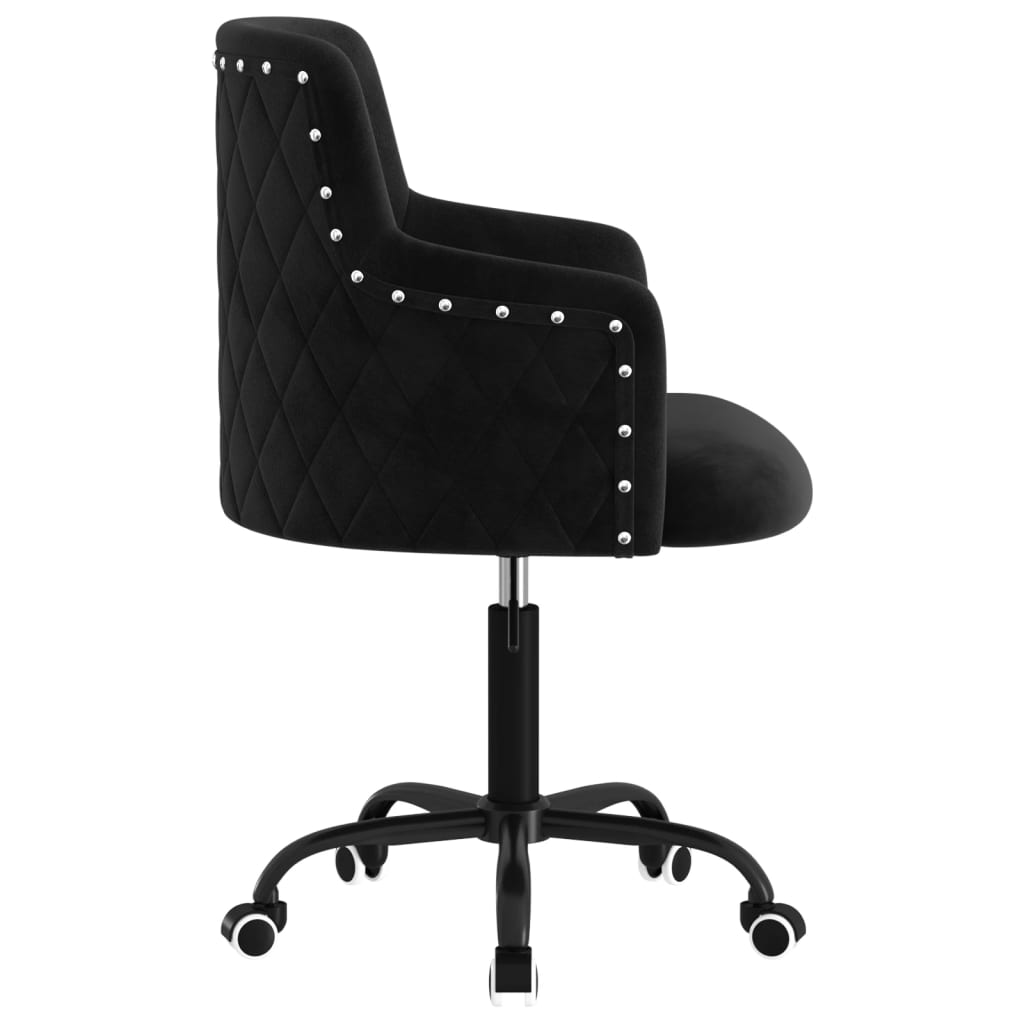 Bürostuhl Drehbar Schwarz Samt