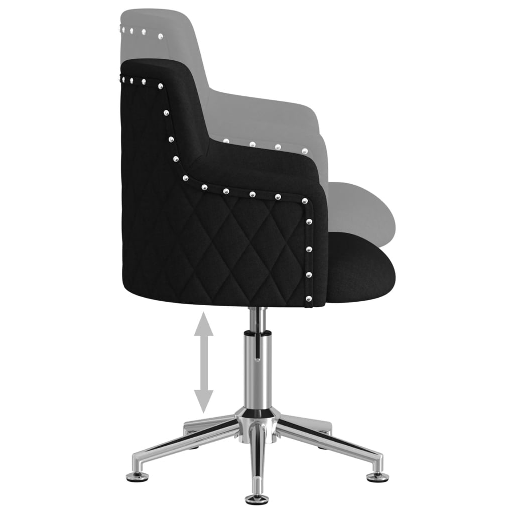 Bürostuhl Drehbar Schwarz Stoff
