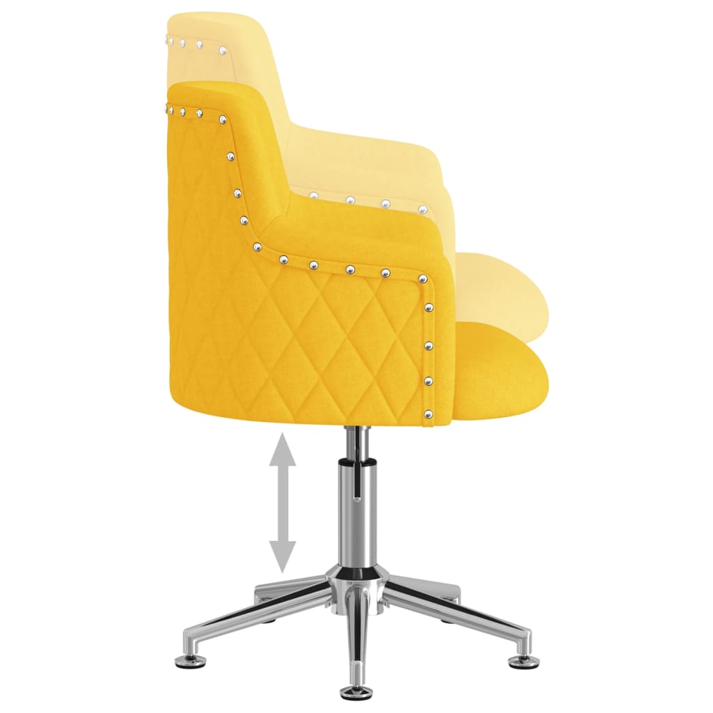 Bürostuhl Drehbar Senfgelb Stoff