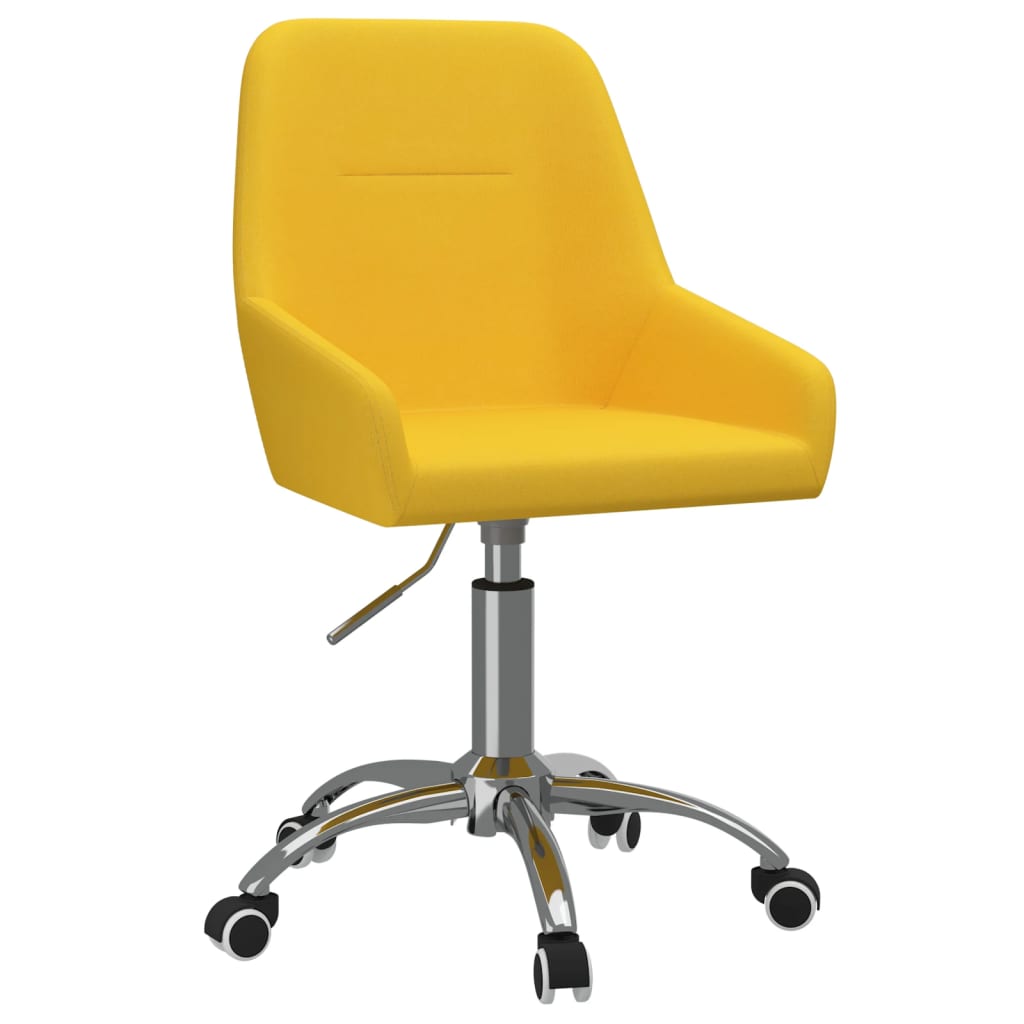 Bürostuhl Drehbar Senfgelb Stoff