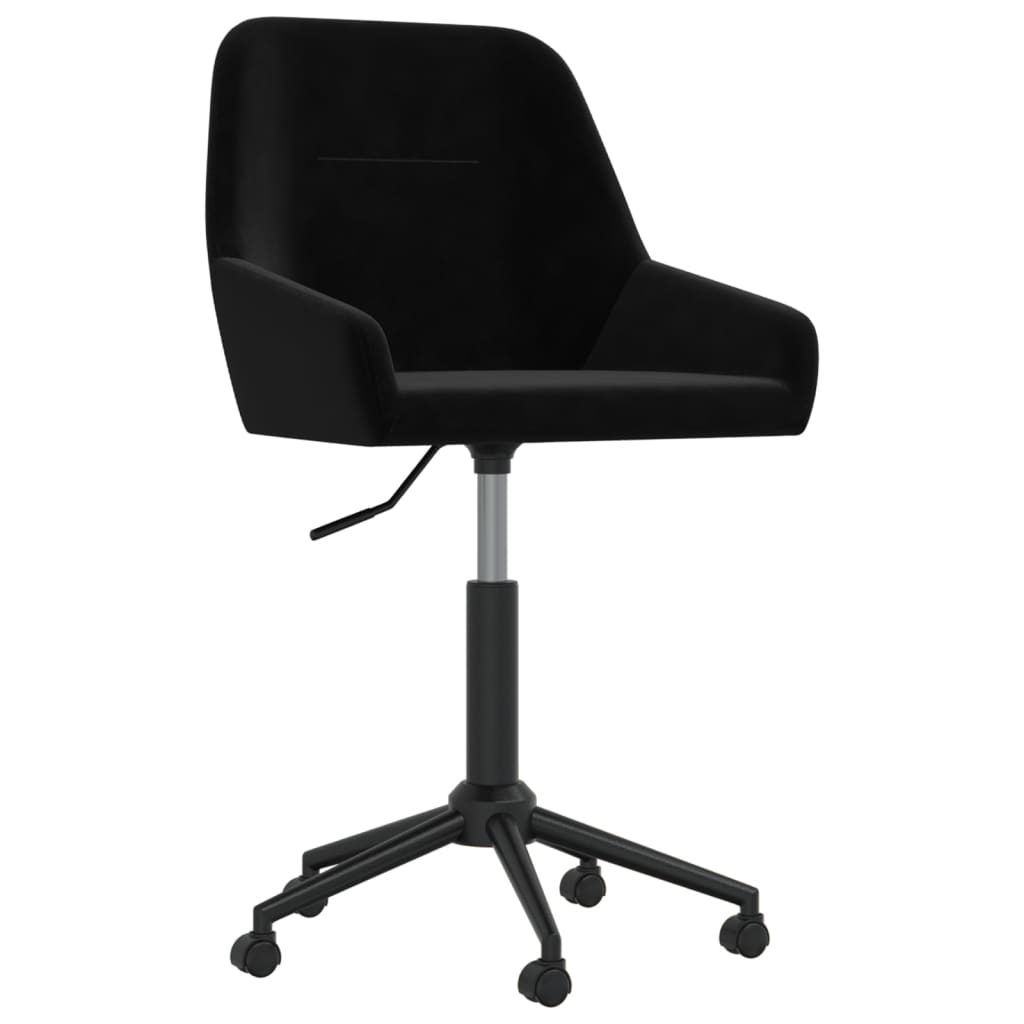 Bürostuhl Drehbar Schwarz Samt