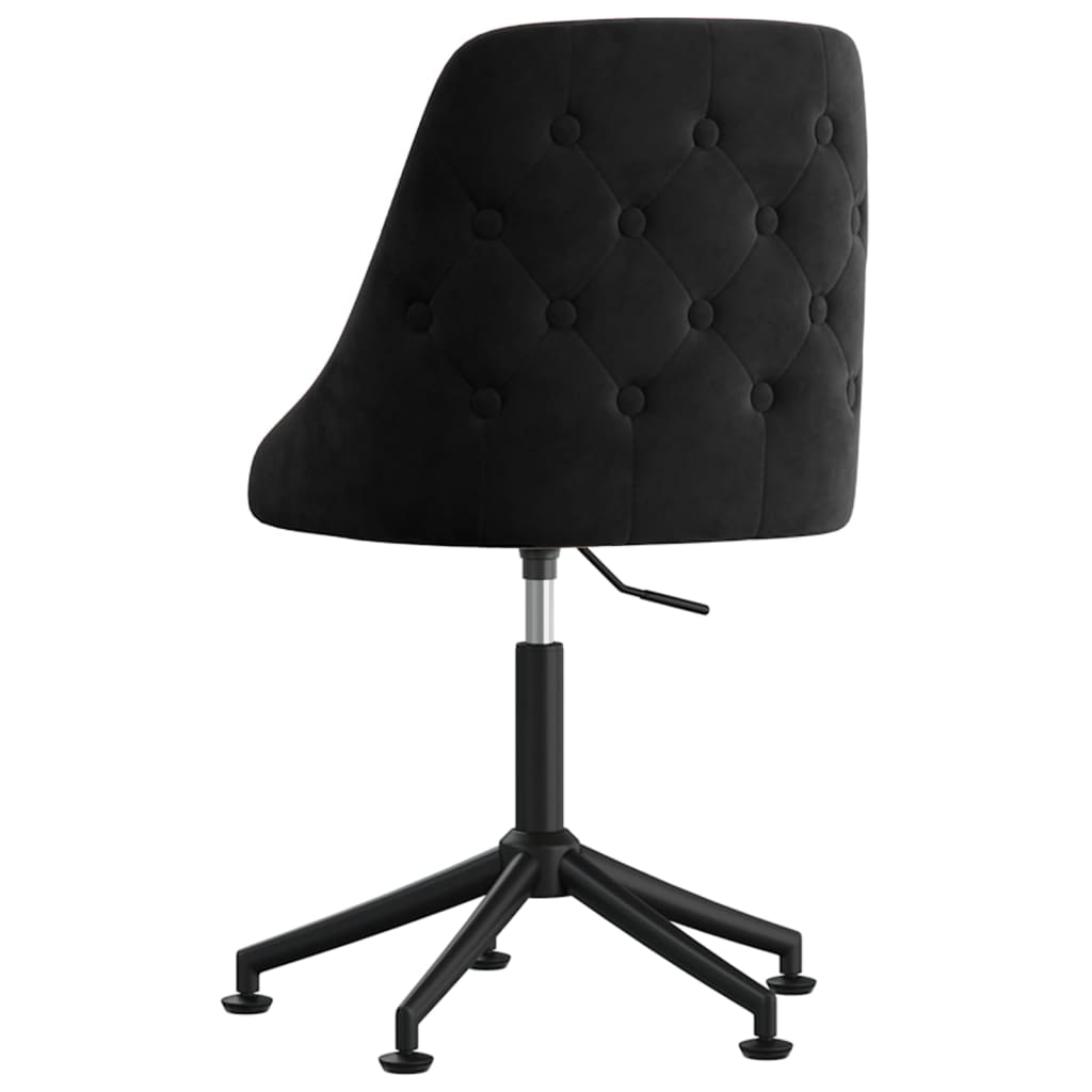 Bürostuhl Drehbar Schwarz Samt