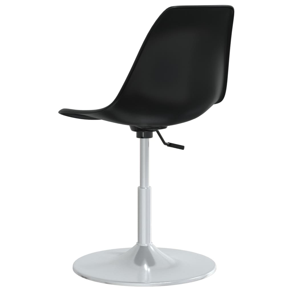 Esszimmerstühle 4 Stk. Drehbar Schwarz PP