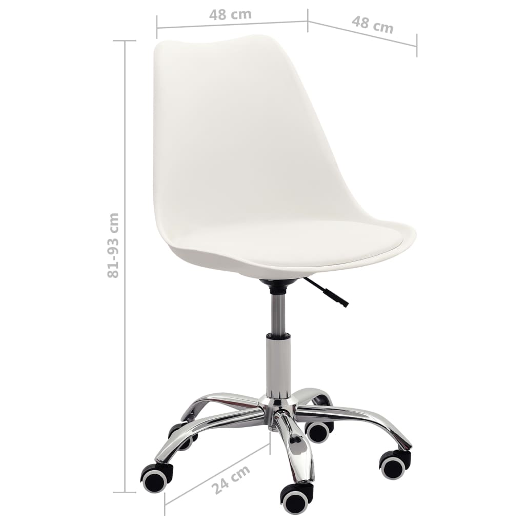 Bürostuhl Weiß Kunstleder
