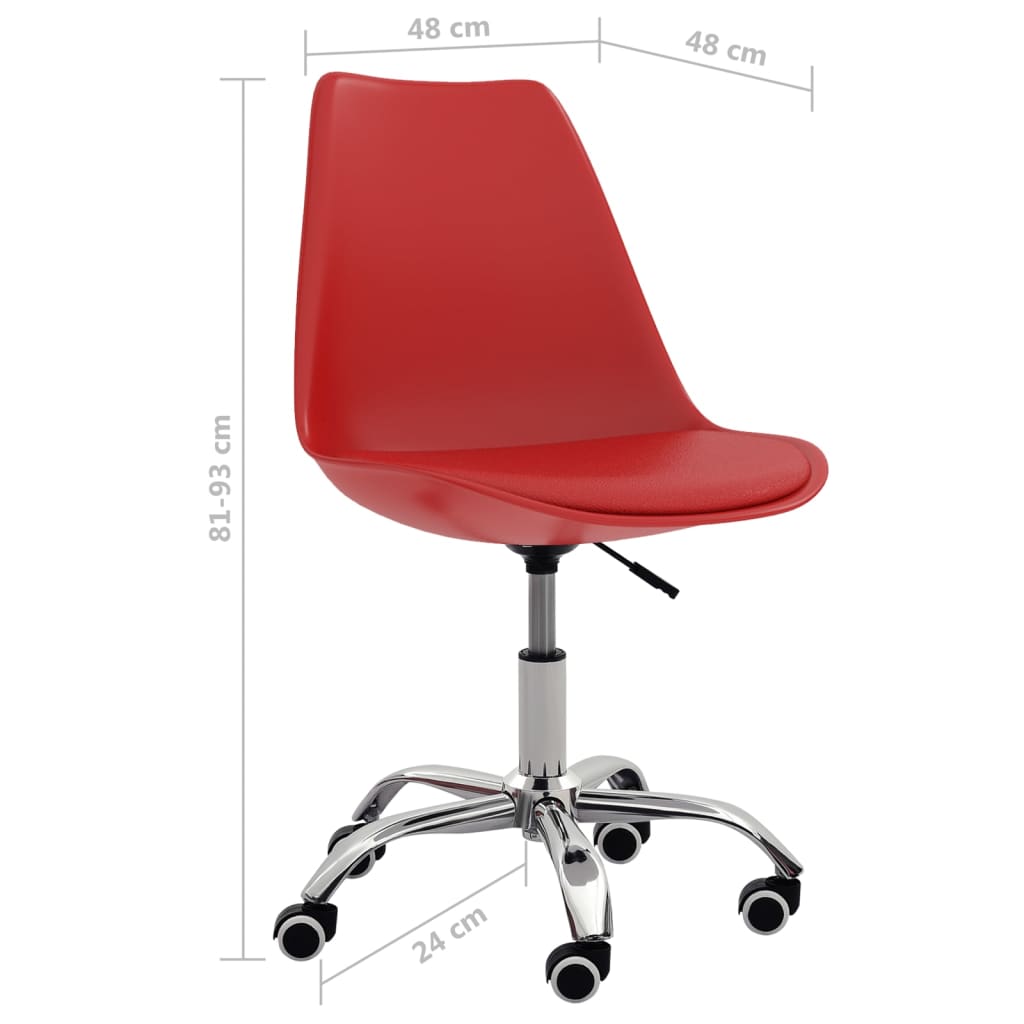 Bürostuhl Rot Kunstleder