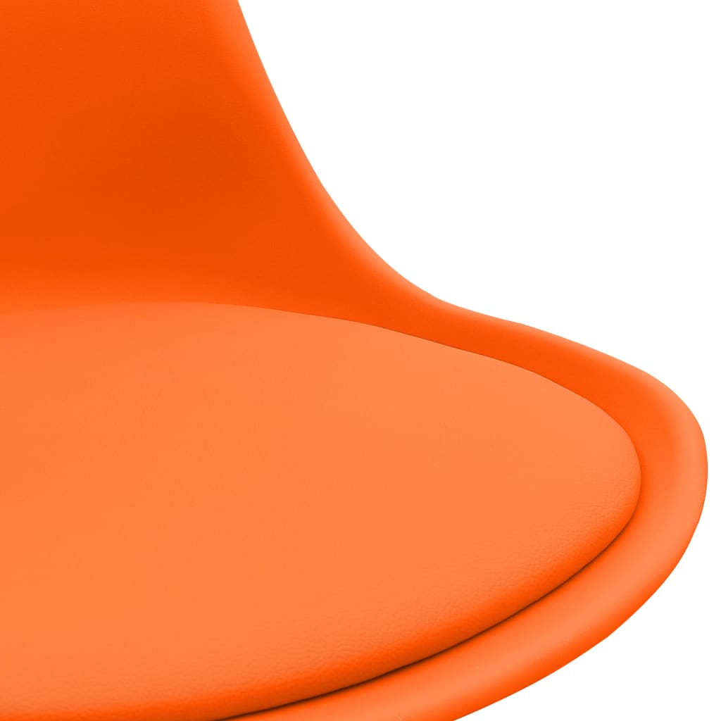 Bürostuhl Orange Kunstleder