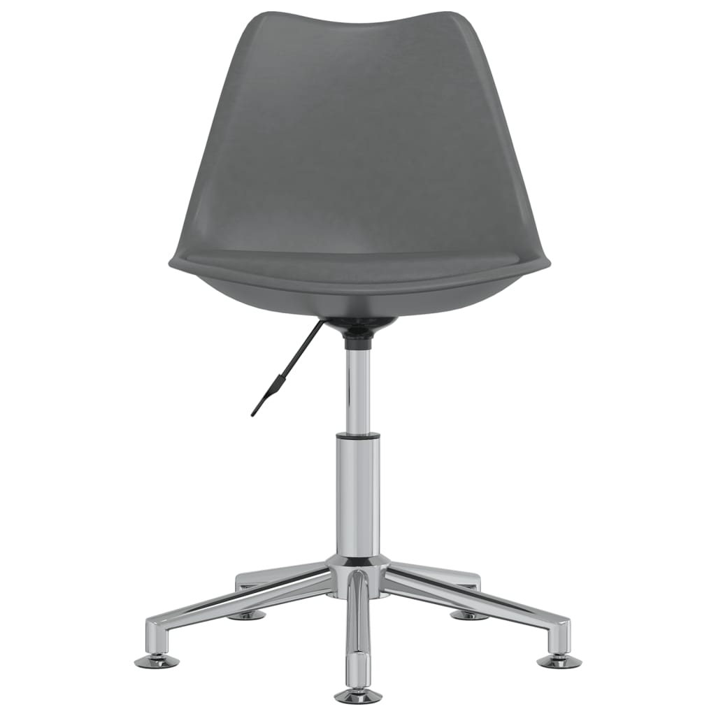 Bürostuhl Drehbar Grau Kunstleder