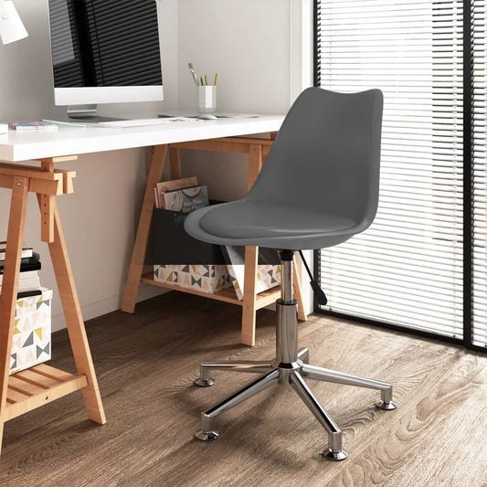 Bürostuhl Drehbar Grau Kunstleder