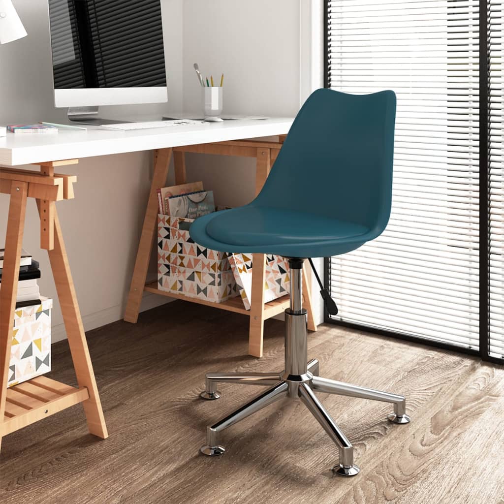 Bürostuhl Drehbar Türkis Kunstleder