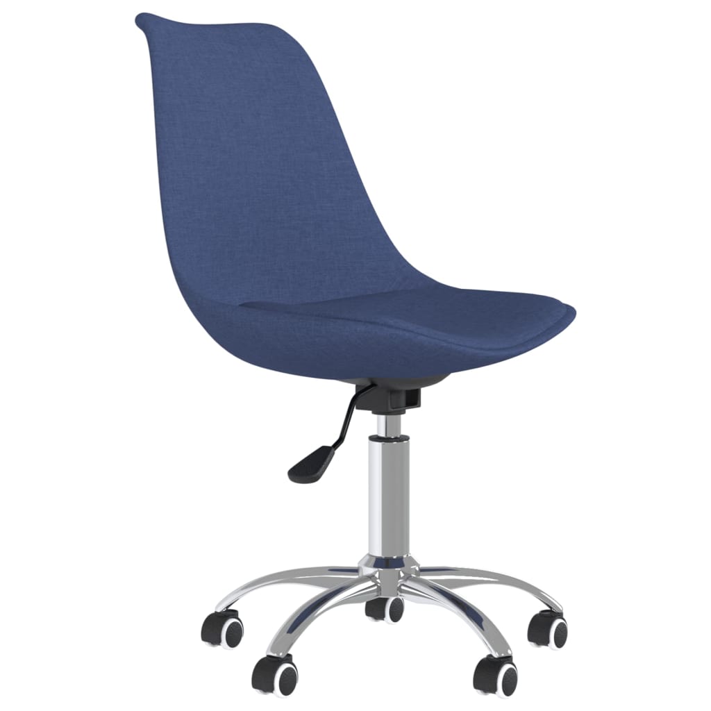 Bürostuhl Drehbar Blau Stoff