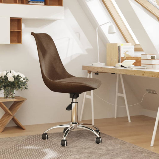 Bürostuhl Drehbar Braun Stoff
