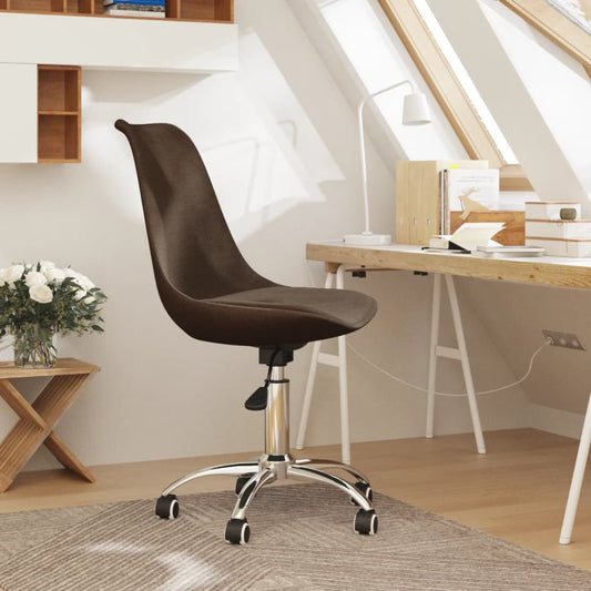 Bürostuhl Drehbar Braun Stoff
