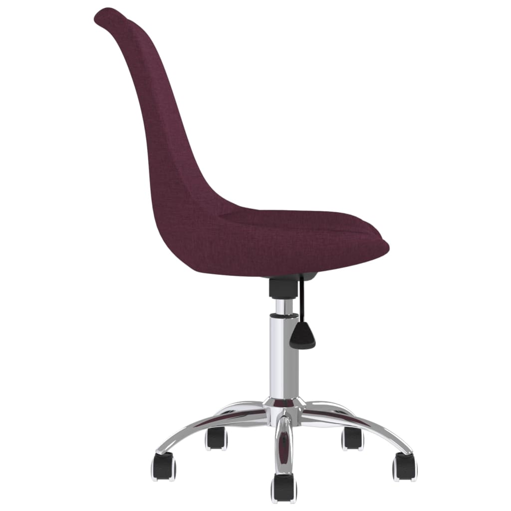 Bürostuhl Drehbar Lila Stoff
