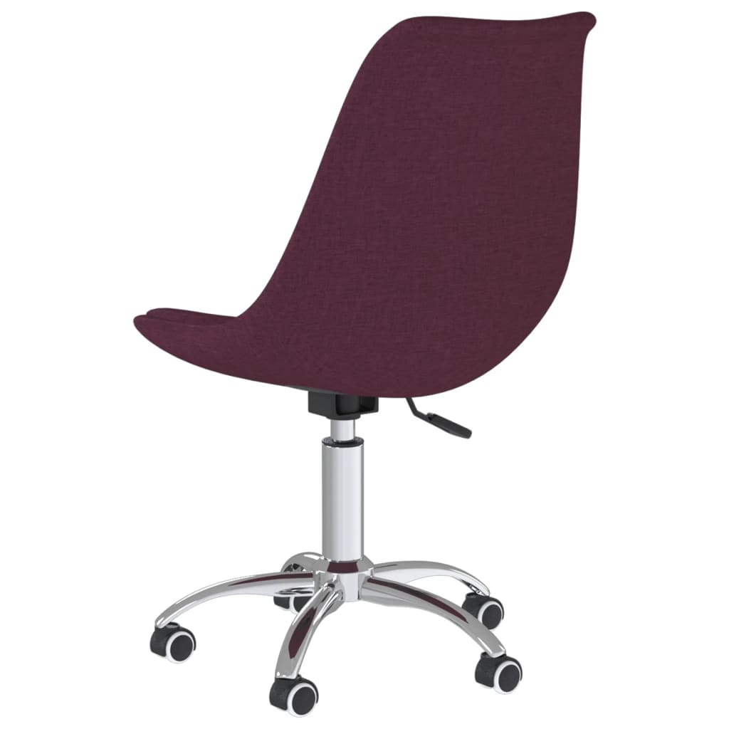 Bürostuhl Drehbar Lila Stoff