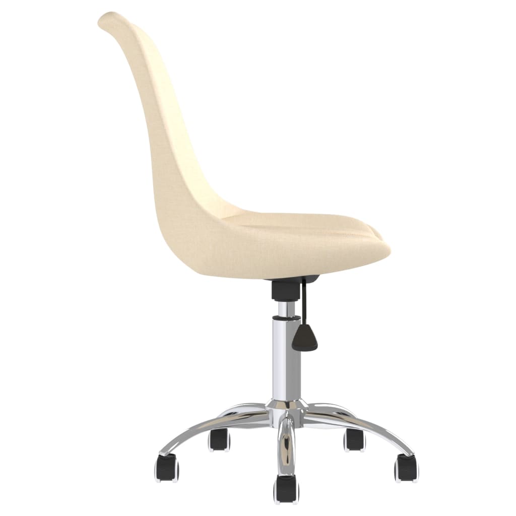 Bürostuhl Drehbar Creme Stoff