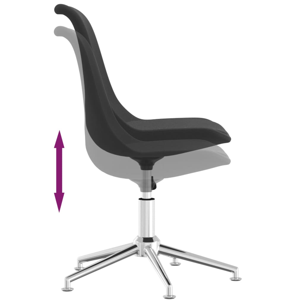 Bürostuhl Drehbar Dunkelgrau Stoff