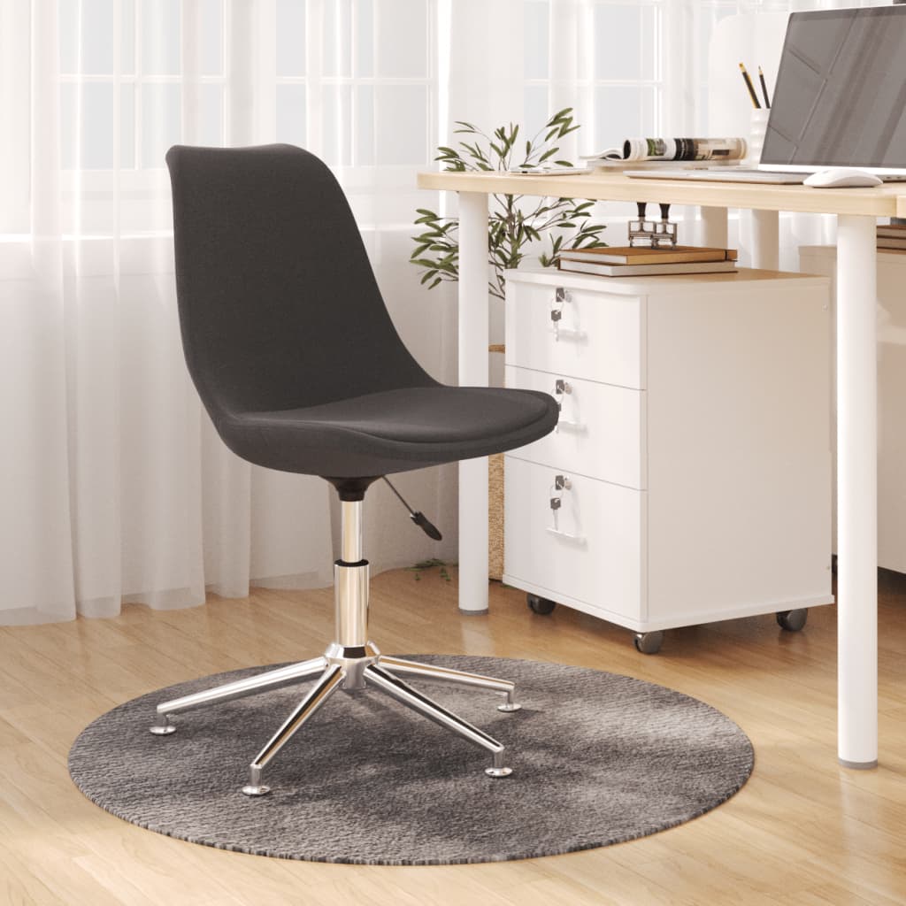 Bürostuhl Drehbar Dunkelgrau Stoff