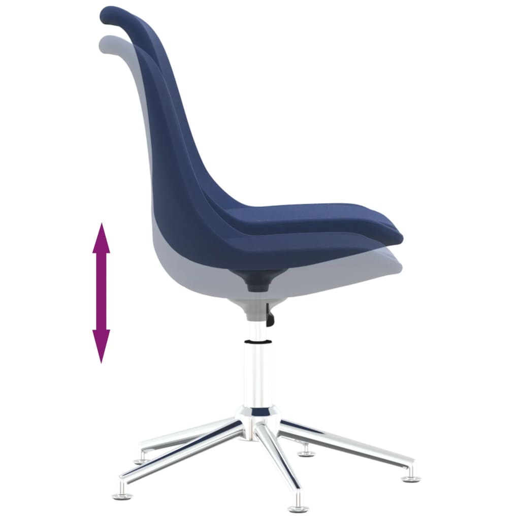 Bürostuhl Drehbar Blau Stoff