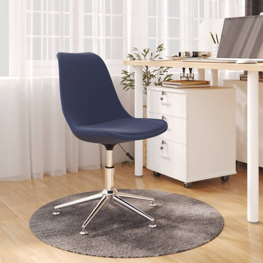 Bürostuhl Drehbar Blau Stoff