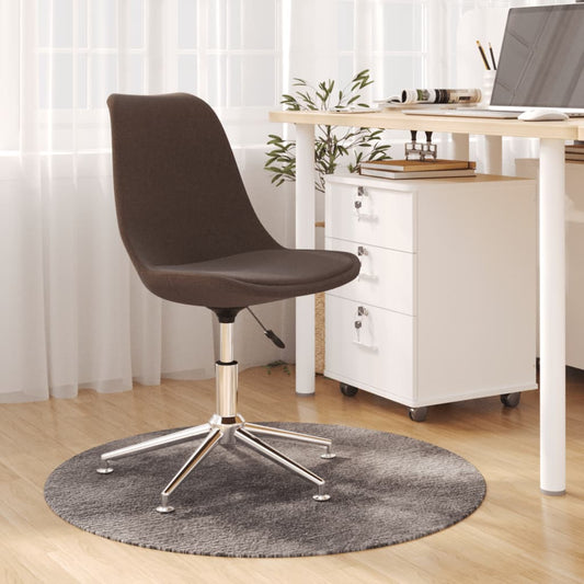 Bürostuhl Drehbar Braun Stoff
