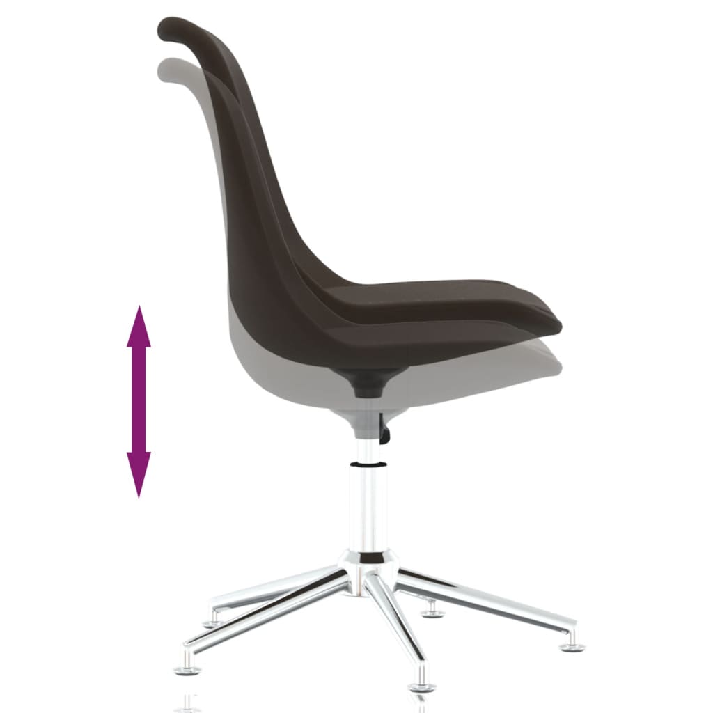Bürostuhl Drehbar Dunkelbraun Stoff