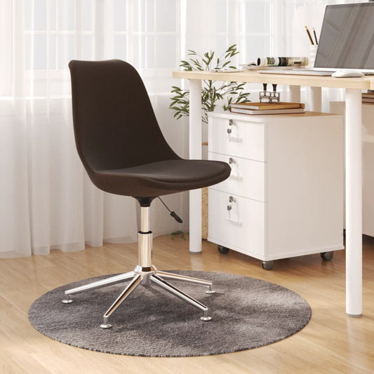Bürostuhl Drehbar Dunkelbraun Stoff