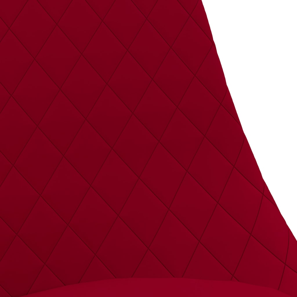 Esszimmerstühle 4 Stk. Drehbar Rot Samt