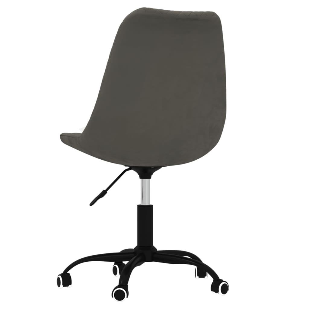 Bürostuhl Drehbar Dunkelgrau Stoff