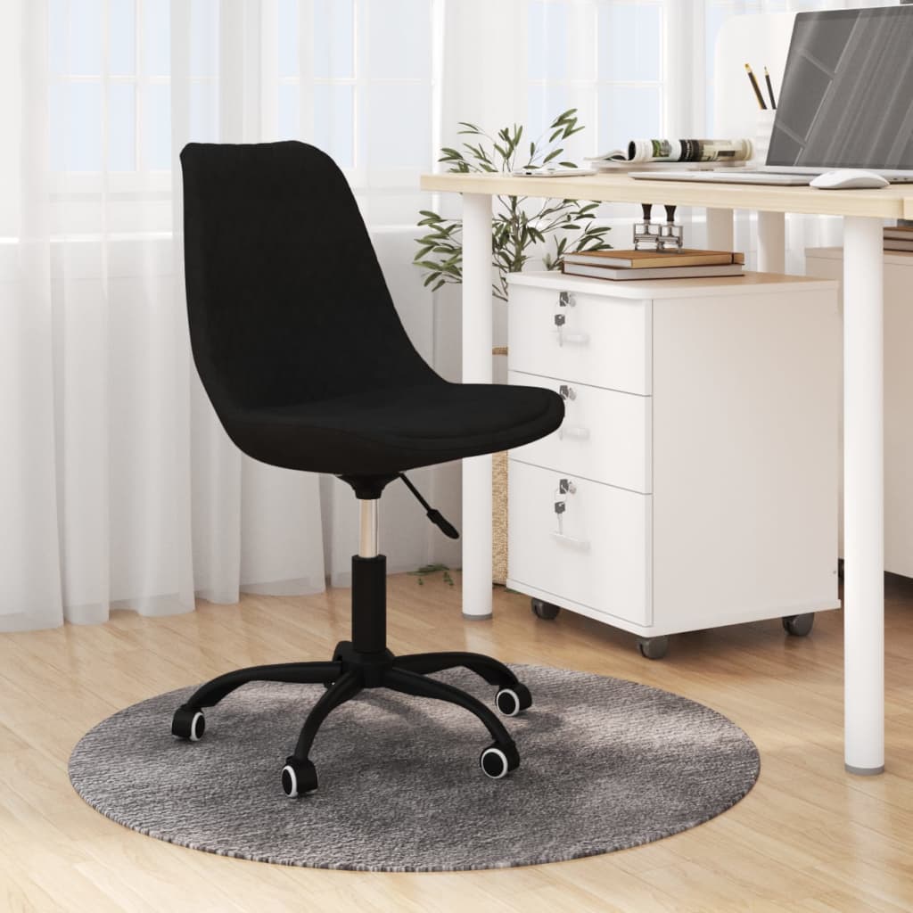 Bürostuhl Drehbar Schwarz Stoff