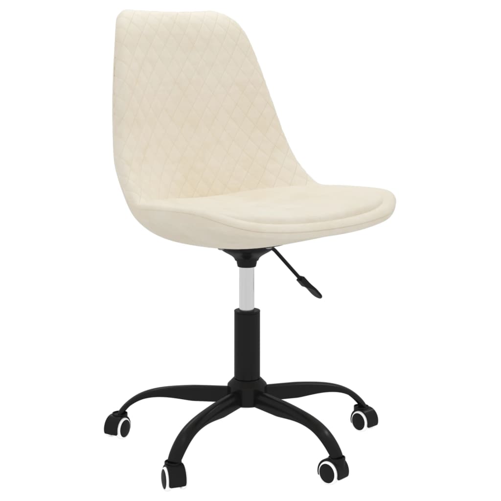 Bürostuhl Drehbar Creme Stoff